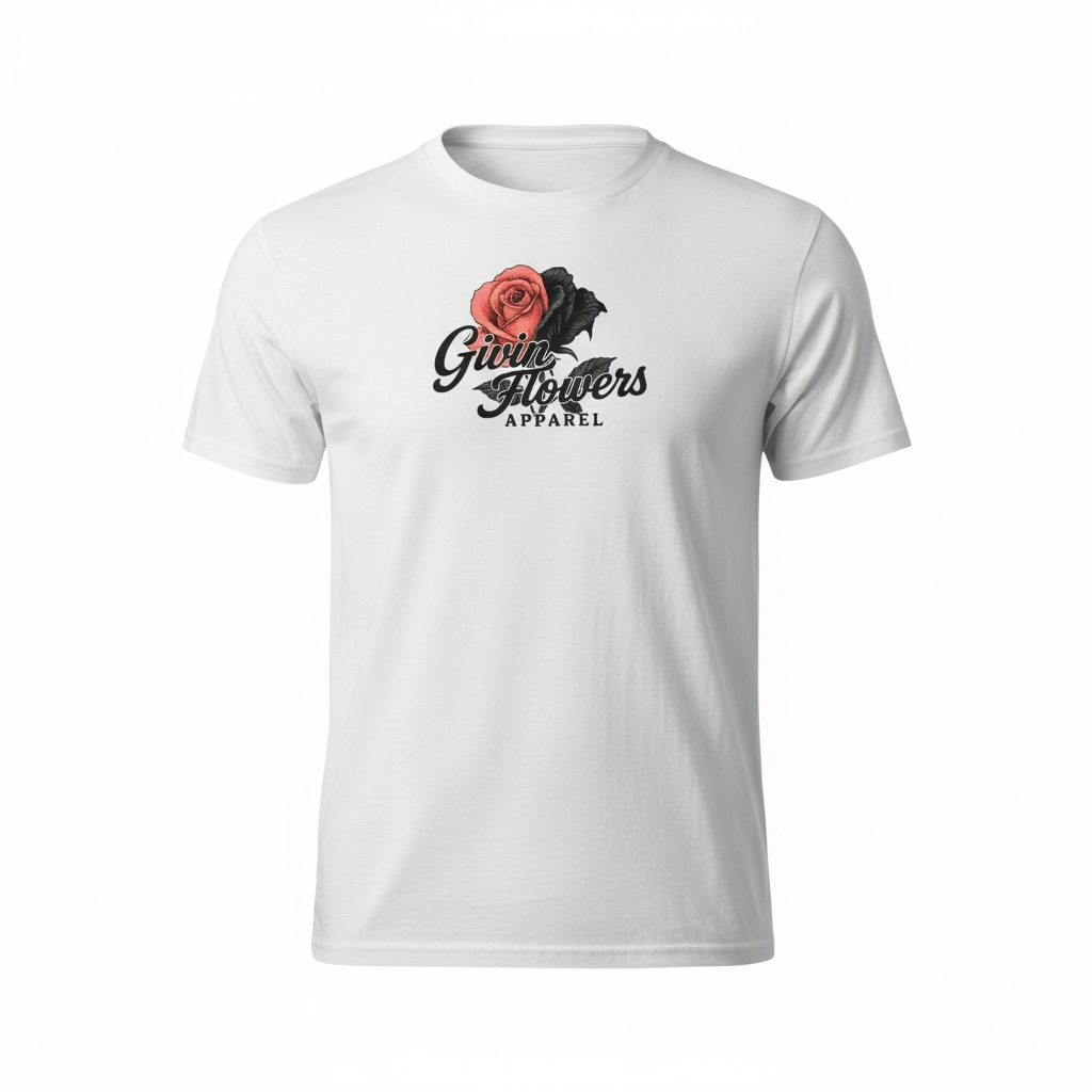 Giving Flowers Big logo Print